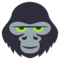 Gorilla emoji on Emojione